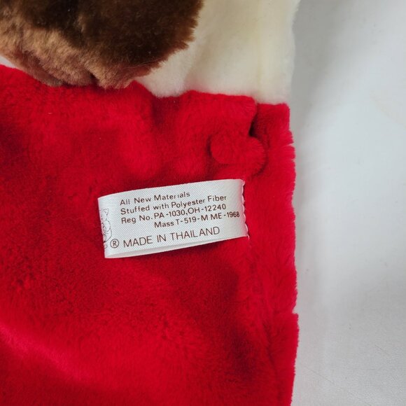 Vintage America Wego Moose‎ Christmas Stocking 20” Holiday Soft Plush Decoration - Picture 6 of 14